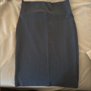 LuLaRoe Cassie Textured Navy Blue Pencil Skirt